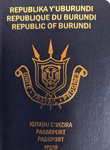 Burundian passport image